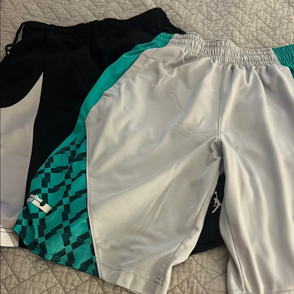 Nike Athletic Shorts - Black, Teal, White